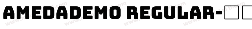 amedademo regular字体转换